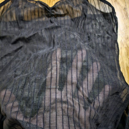 Sexy semi-transparent Billetdoux bodysuit new, black, size medium
