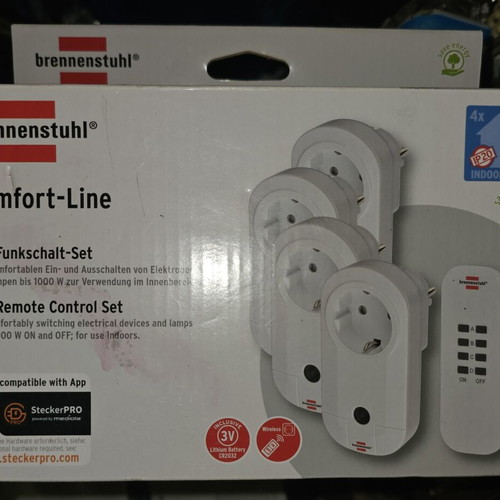 Set of 4 remote control sockets new