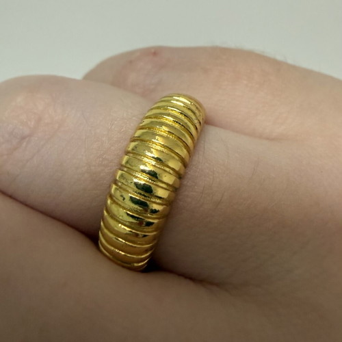 Loisir golden vintage iconic chic ring made of S925 silver, like new