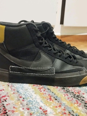 Nike Blazer Mid Pro Club size 43 like new, black and gold