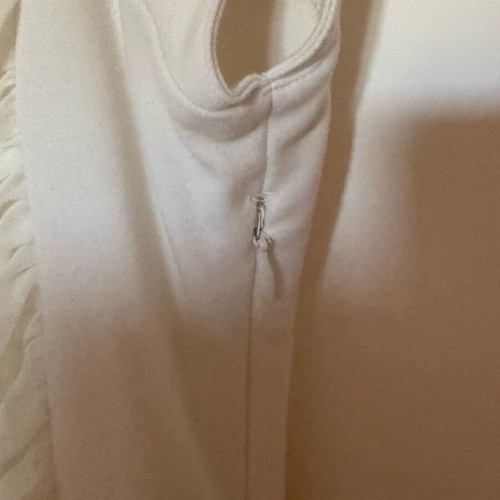 Ted Baker white mini dress with draped detail like new