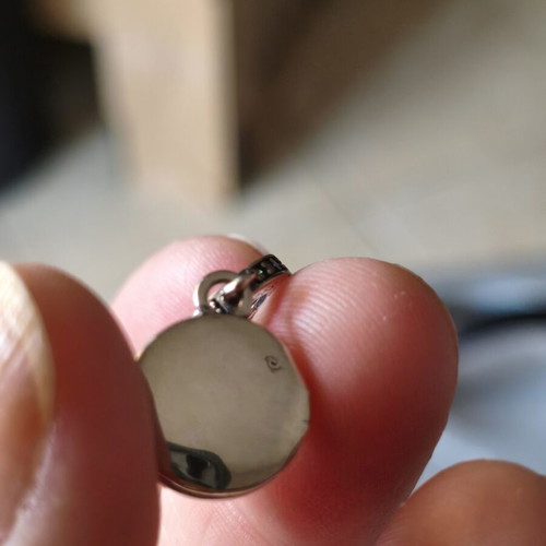 Charm new silver with zirconia on ring