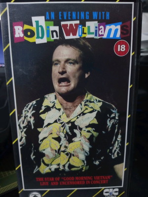 An Evening With Robin Williams VHS tape flawless