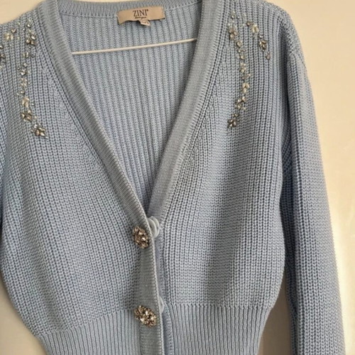 Zini boutique cardigan like new turquoise