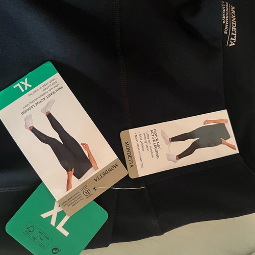 Mondetta Performance Leggings black high-waisted with pockets new XL