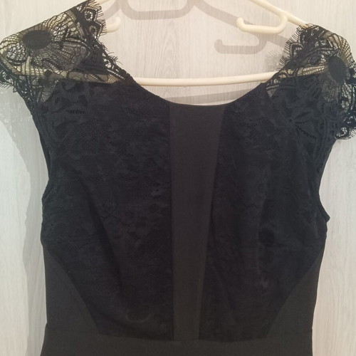 Passager women's jumpsuit size 40 like new, black with lace