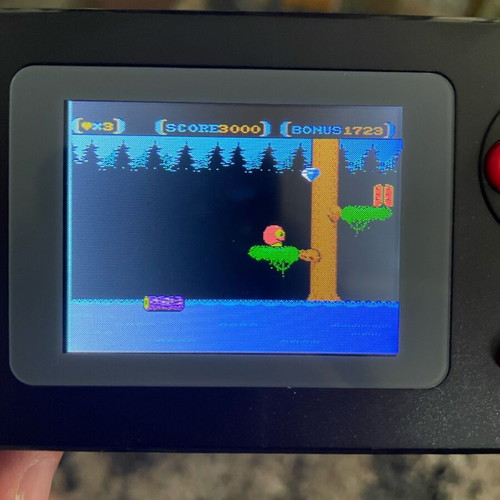 Mitone retro handheld gaming console red new
