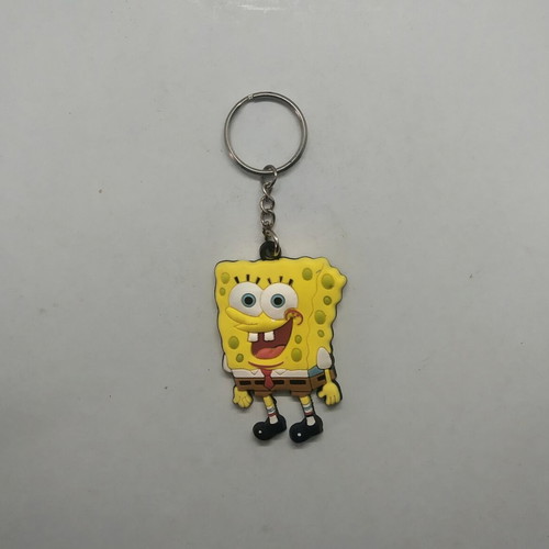 SpongeBob SquarePants Nickelodeon keychain new, yellow PVC