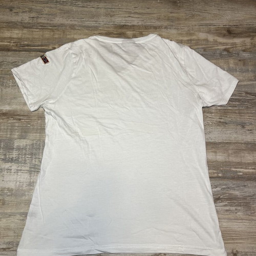 Napapijri Geographic V-Neck T-Shirt white size S used