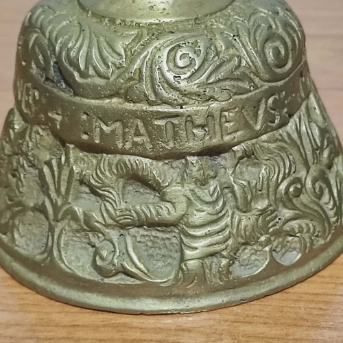 Evangelists bell used, vintage bronze