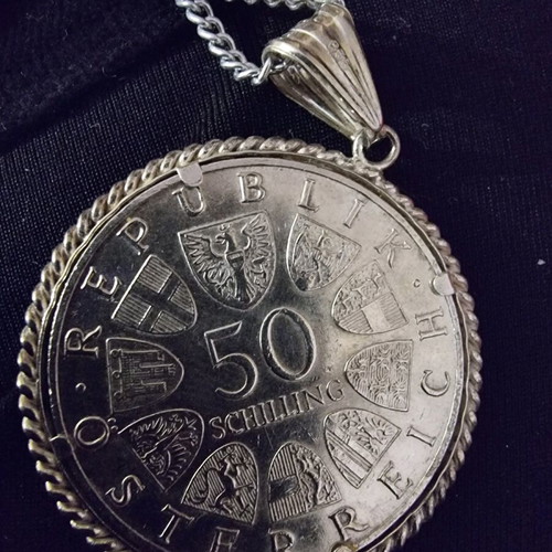 Silver pendant vintage 1965 like new, collectible