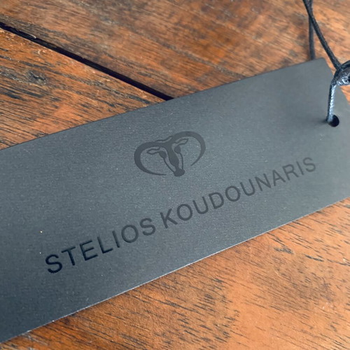 Stelios Koudounaris Adjustable Waist Belt Black New
