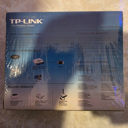 Print Server TL-PS110P new, Fast Ethernet, parallel port