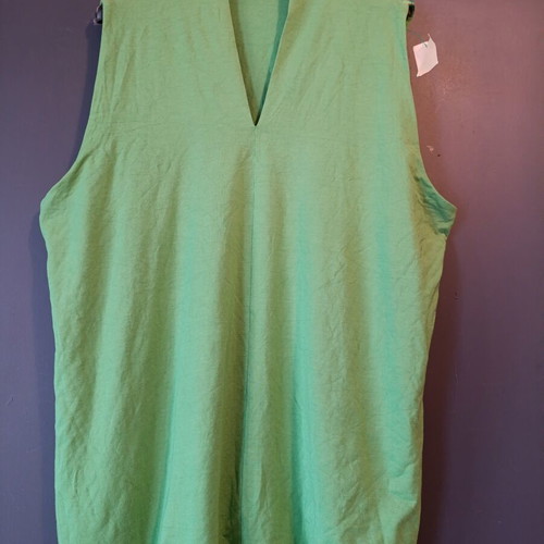Talbots plus size sleeveless top new, light green