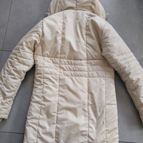 Alpine Pro beige winter jacket like new, removable hood