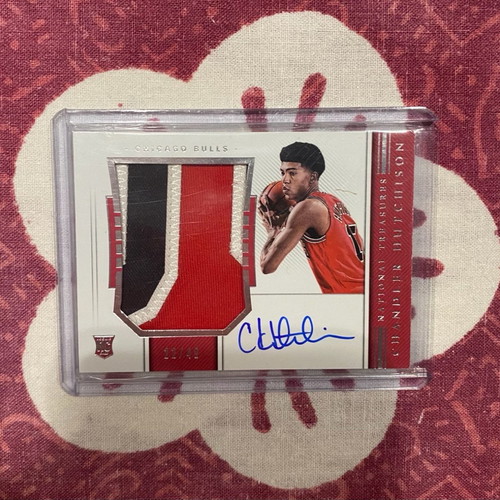2018-19 Panini National Treasures Chandler Hutchison RPA new