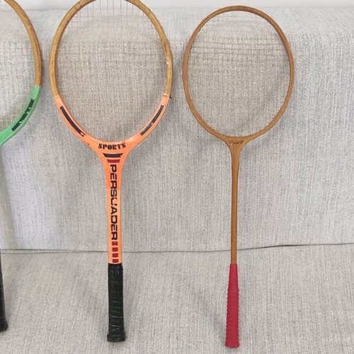 Badminton rackets pack of 3 used Persuader sports vintage