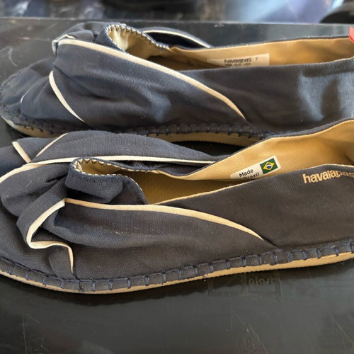 Havaianas flat shoes like new, size 39, blue