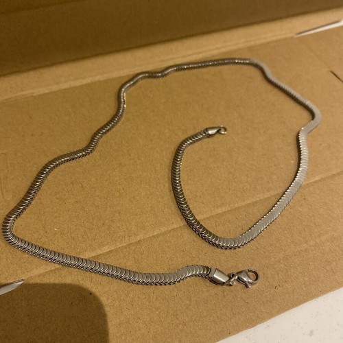 Men's silver necklace chain