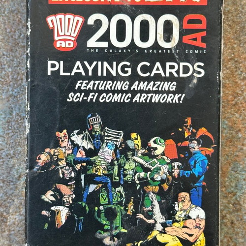 2000AD Comic Sci-Fi Playing Cards used, complete set