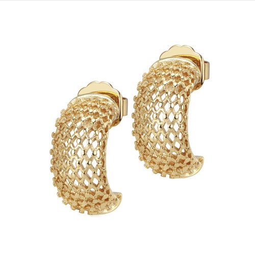 Meme London Dubai Dazzle 18K gold plated earrings new