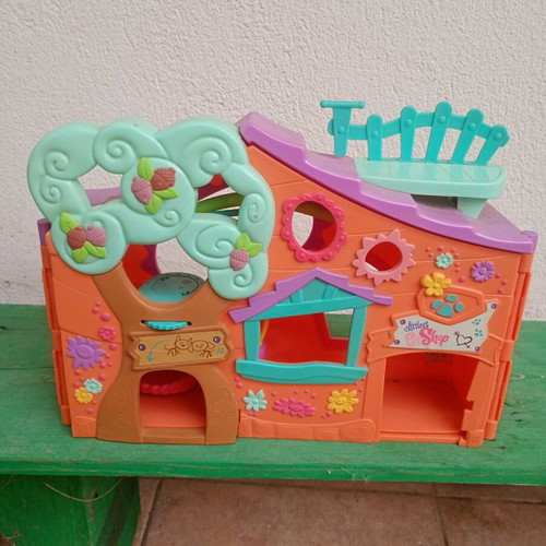 LPS Littlest Pet Shop 2007 Orange Club House Treehouse Playset