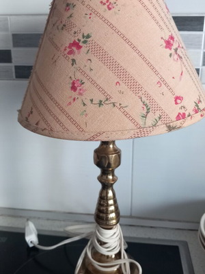 Brass table lamp small used