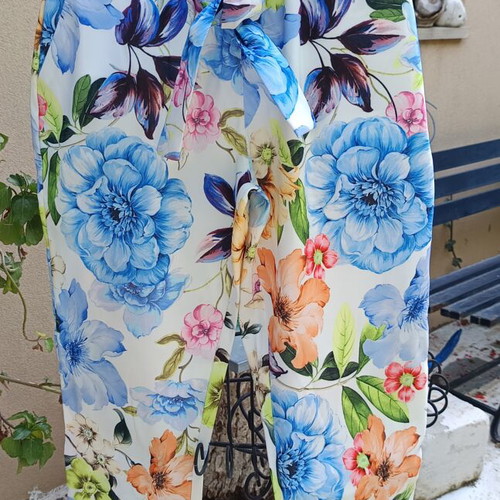 Floral pants size S/M made in Italy new, 75% viscose