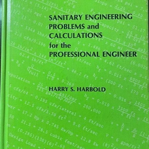Sanitary Engineering Problems and Calculations like new