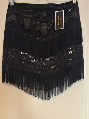 Juicy Couture Μαύρη Κεντητή Μίνι Φούστα Καινούργια με Ετικέτα