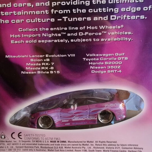 Hot Wheels HiN Silvia new 2004 model D-force