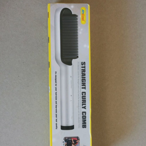 Electric comb for straightening and curling hair brand new
