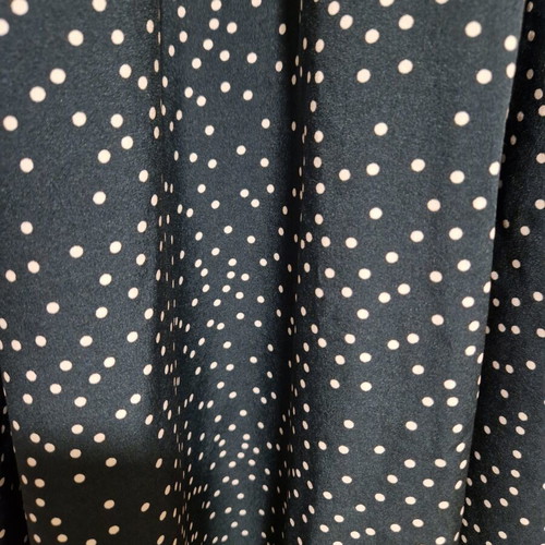 Long thin dress Shein size XS like new, green and white polka dots