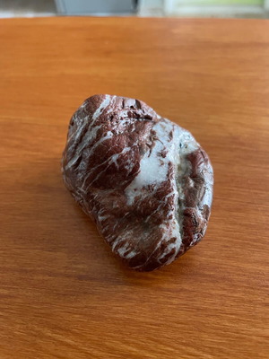 Red jasper with quartz veins natural stone new