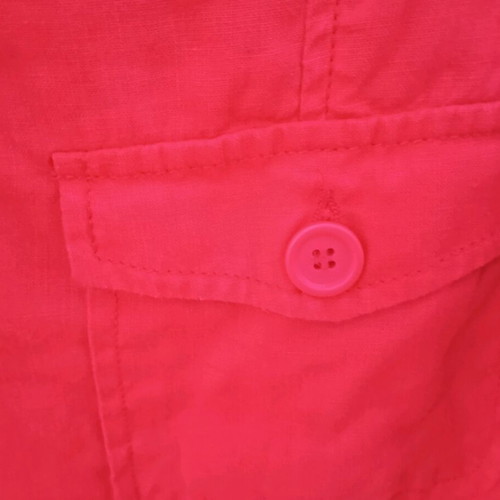 Benetton linen jacket like new, red, size XXL