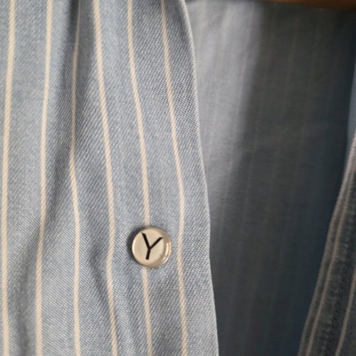 Zara long shirt blue like new with unique buttons