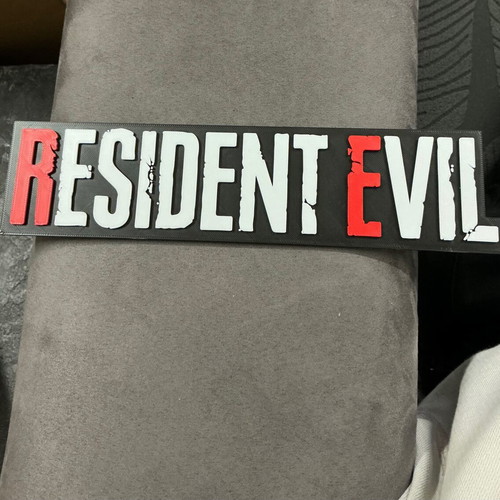 Resident Evil decorative logo new, PLA