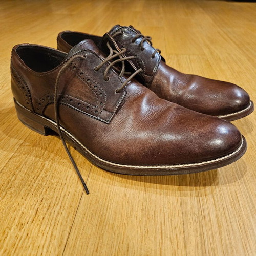 Kalogiou men's shoes used, brown, size 42