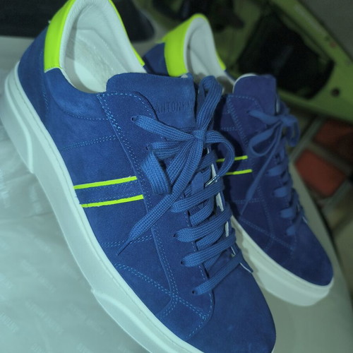Antony Morato sneakers size 45 like new, blue suede