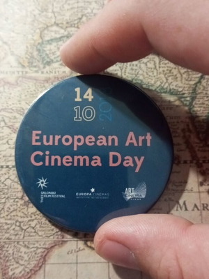 Συλλεκτική καρφίτσα European Art Cinema Day μεταχειρισμένη, πολύχρωμη