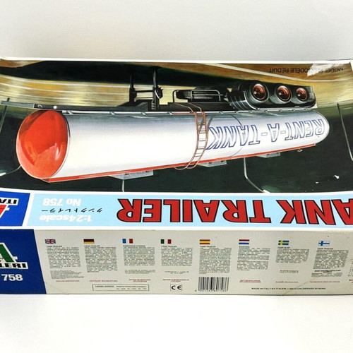 Tank Trailer No 758 1:24 Large Model Kit Italeri 1983 new