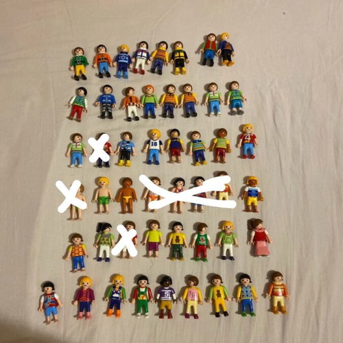 Playmobil figures used, set of children