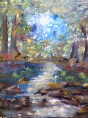 Oil painting on canvas 60x80 cm like new