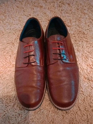 Steve Kommon casual men's leather shoes, brown