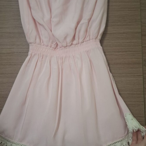 Strapless dress for girl like new, pink, age 14