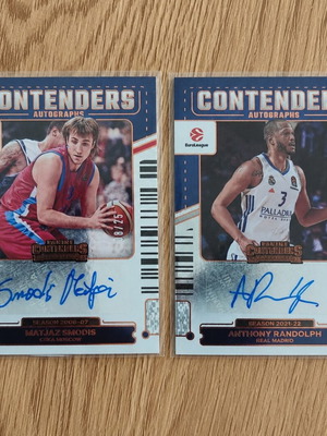 Euroleague Contenders 25-26 cards with 2 autographs, like new