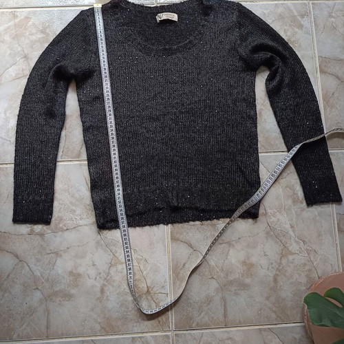 Nevada women's sweater like new, decorated with small sequins, black, size M
