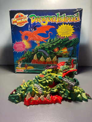 Mighty Max Storms Dragon Island μεταχειρισμένο συλλεκτικό σετ με αυθεντικό κουτί
