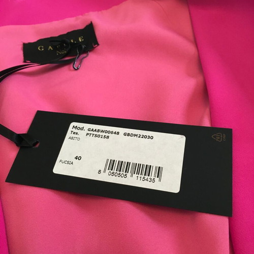 Gaelle Paris extravagant dress new, size 40FR, black and pink