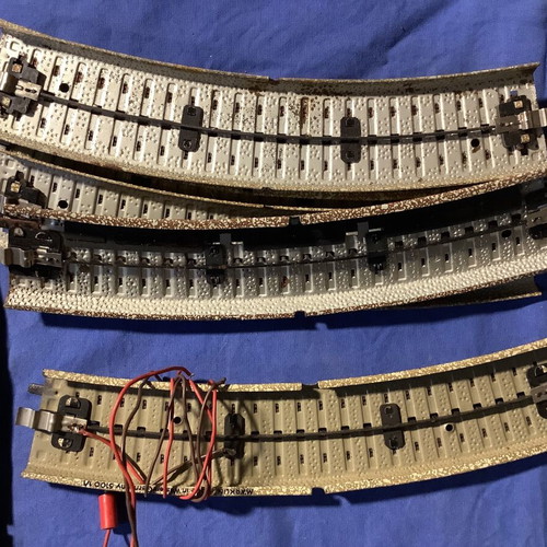 Marklin curved rails used, set of 20 pieces